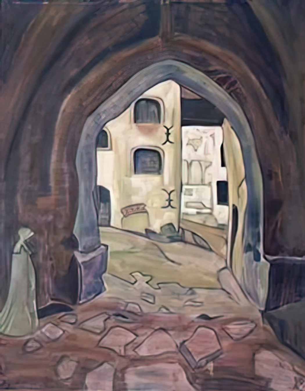 Nicholas Roerich white lady 1919 Art A4 Photo Print