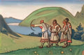 Nicholas Roerich young men 1944 Art A4 Photo Print