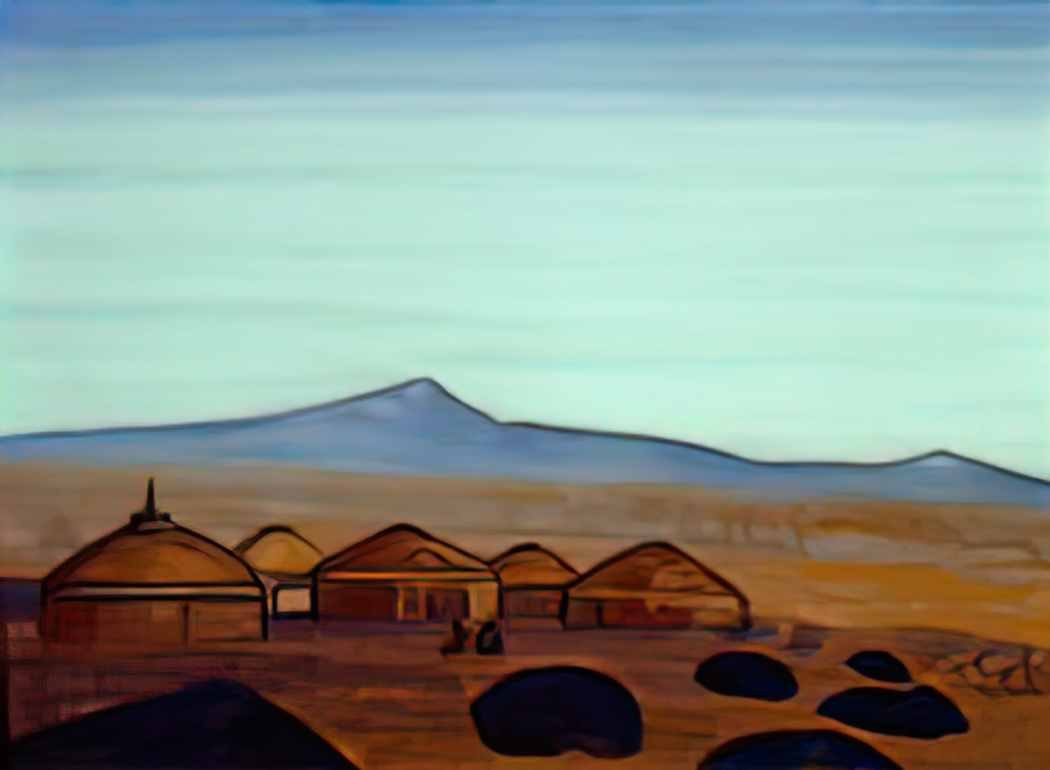 Nicholas Roerich yurtas 1931 Art A4 Photo Print
