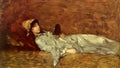 Nicolae Grigorescu girl in the mirror Art A4 Photo Print