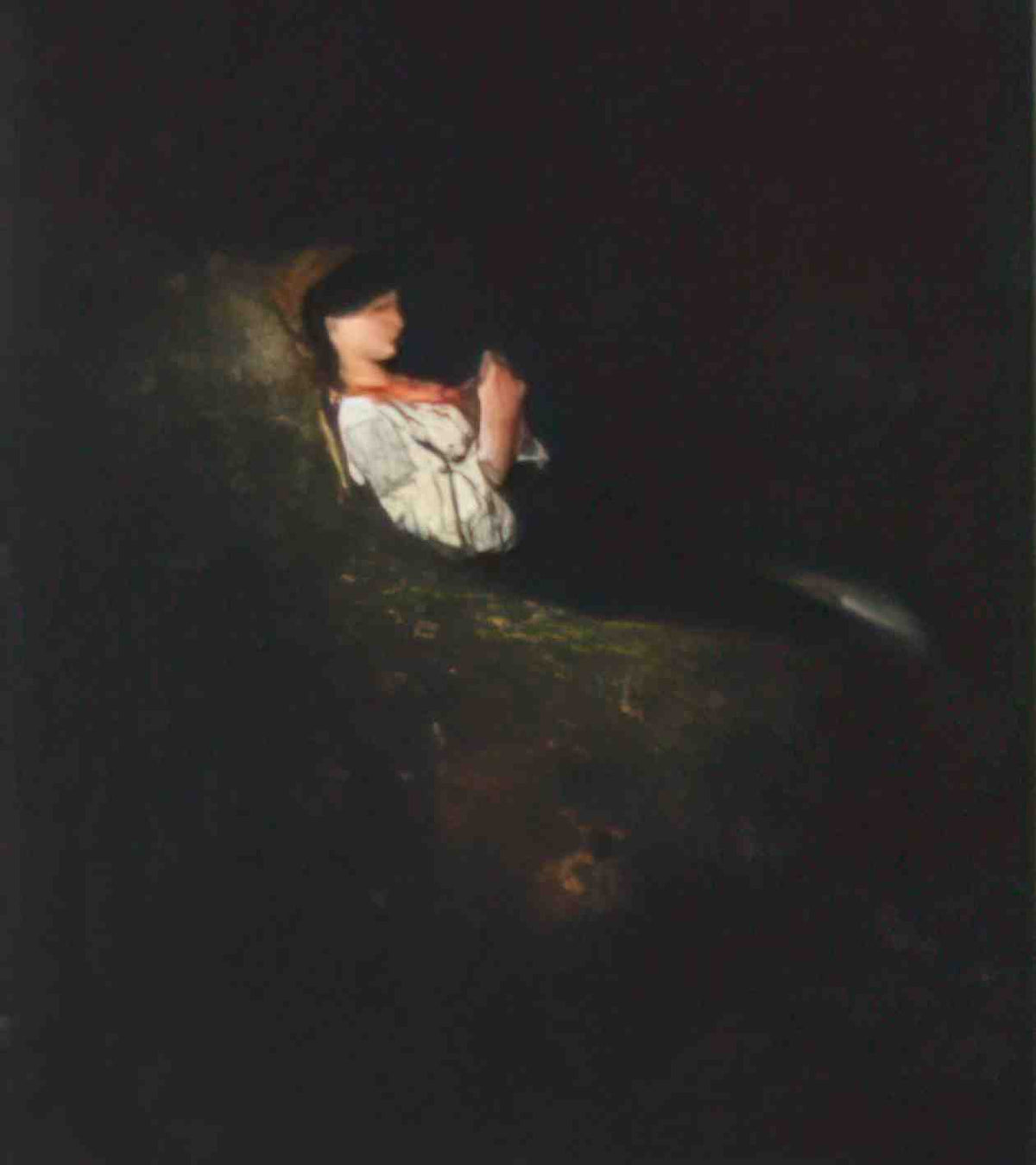 Nicolae Grigorescu girl with red beads Art A4 Photo Print