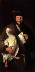 Nicolae Grigorescu jew with goose Art A4 Photo Print