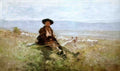 Nicolae Grigorescu on a peak Art A4 Photo Print