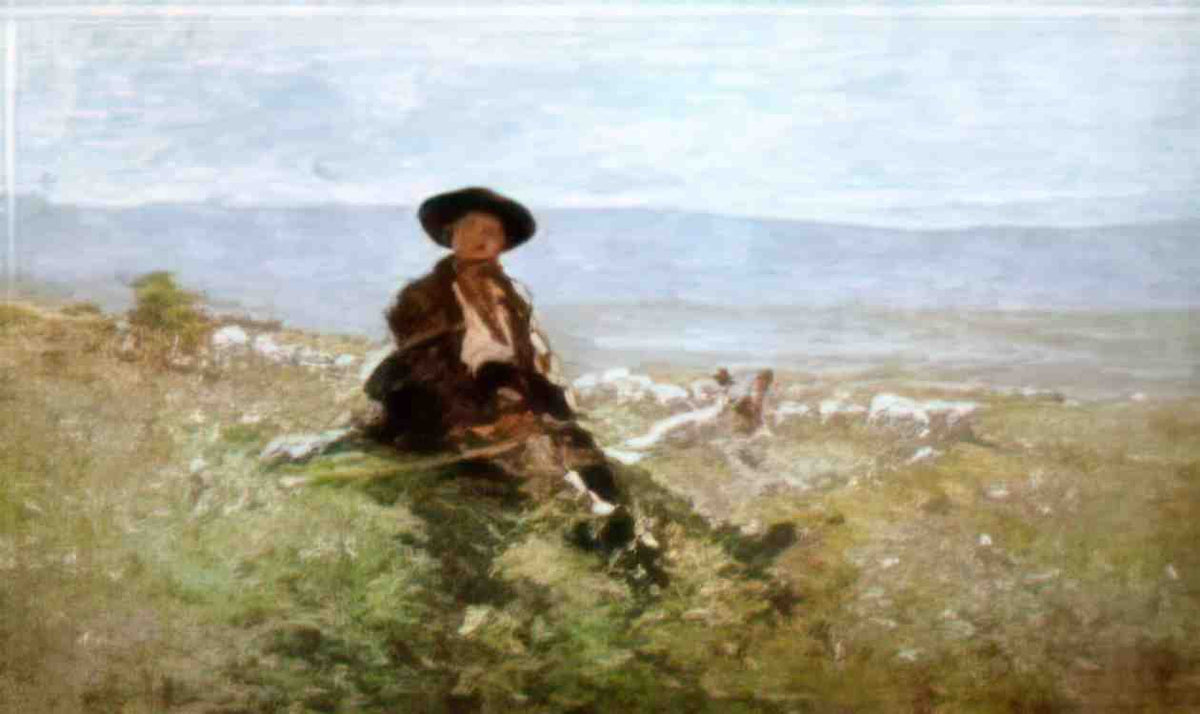 Nicolae Grigorescu on a peak Art A4 Photo Print