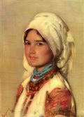 Nicolae Grigorescu peasant woman from muscel 1874 Art A4 Photo Print