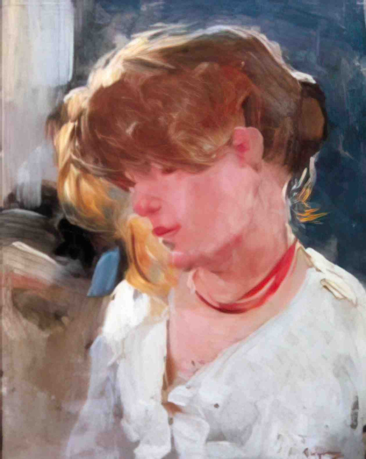 Nicolae Grigorescu peasant woman head 1905 Art A4 Photo Print