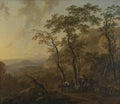 Nicolaes Berchem Mountainous Landscape with Muleteers A4 Photo Print