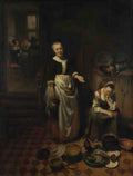 Nicolaes Maes The Idle Servant A4 Photo Print