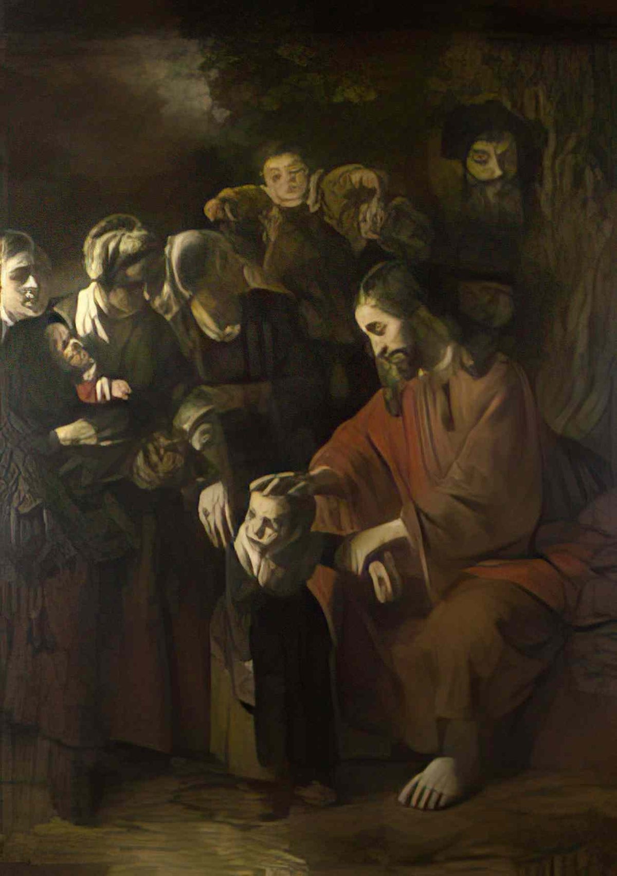 Nicolaes Maes christ blessing the children 1653 Art A4 Photo Print