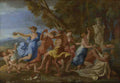 Nicolas Poussin A Bacchanalian Revel before a Term A4 Photo Print
