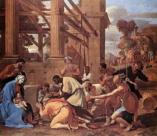 Nicolas Poussin Adoration of the Magi  A4 Photo Print