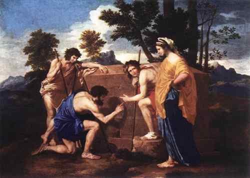 Nicolas Poussin Et in arcadia ego  A4 Photo Print