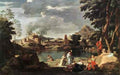 Nicolas Poussin Landscape with Orpheus and Euridice  A4 Photo Print