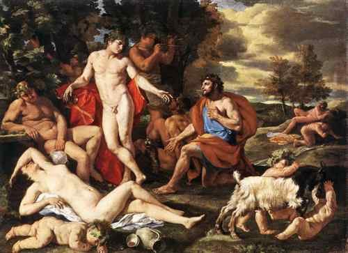 Nicolas Poussin Midas and Bacchus  A4 Photo Print