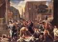 Nicolas Poussin Plague at Ashod  A4 Photo Print