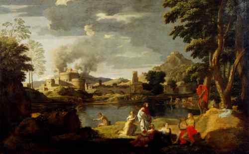Nicolas Poussin Poussin Nicolas Landscape With Orpheus And Eurydice  A4 Photo Print