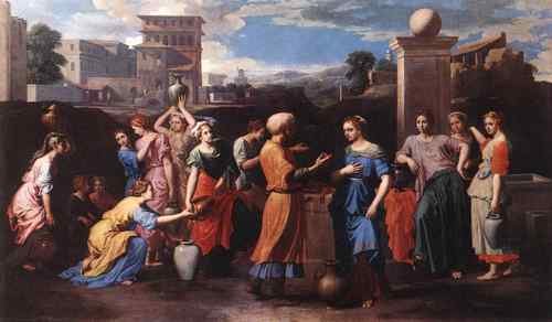 Nicolas Poussin Poussin Rebecca at the Well  A4 Photo Print