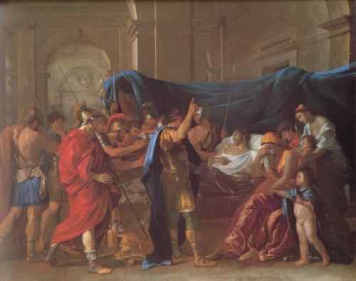Nicolas Poussin Poussin The Death of Germanicus  A4 Photo Print