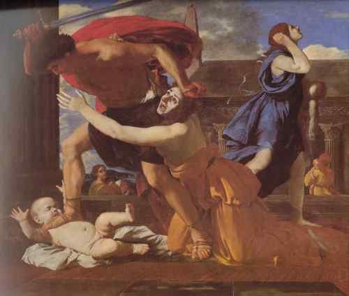 Nicolas Poussin Poussin The Massacre of the Innocents  A4 Photo Print