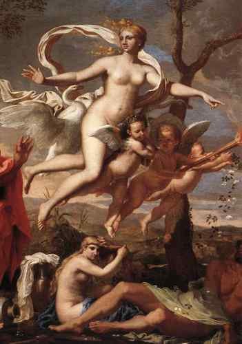 Nicolas Poussin Poussin Venus Presenting Arms to Aeneas detail1  A4 Photo Print