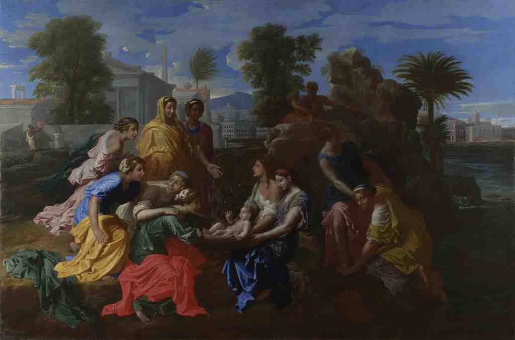 Nicolas Poussin The Finding of Moses A4 Photo Print