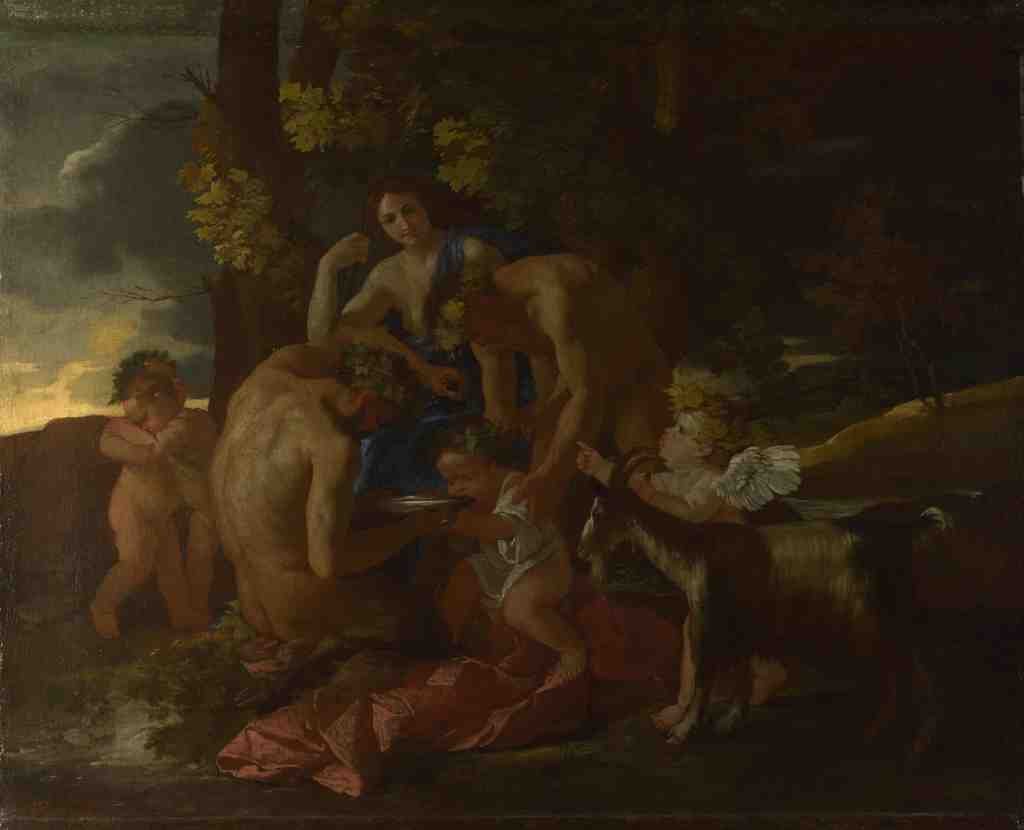Nicolas Poussin The Nurture of Bacchus A4 Photo Print
