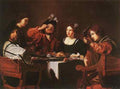 Nicolas Poussin Tournier Nicolas Merry Company  A4 Photo Print