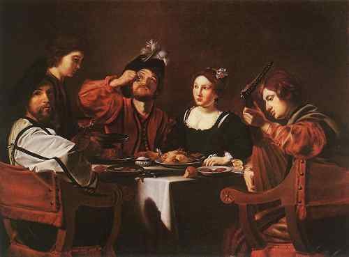Nicolas Poussin Tournier Nicolas Merry Company  A4 Photo Print