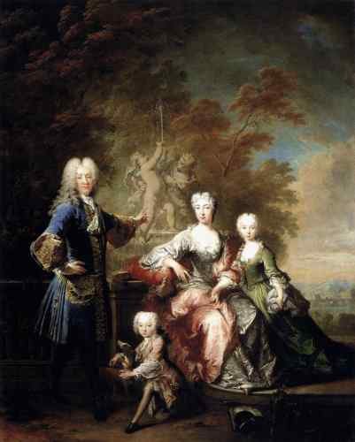 Nicolas Poussin Tournieres Robert Count Ferdinand Adolf Von Plettenberg And His Family  A4 Photo Print