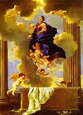 Nicolas Poussin assumption of the virgin Art A4 Photo Print