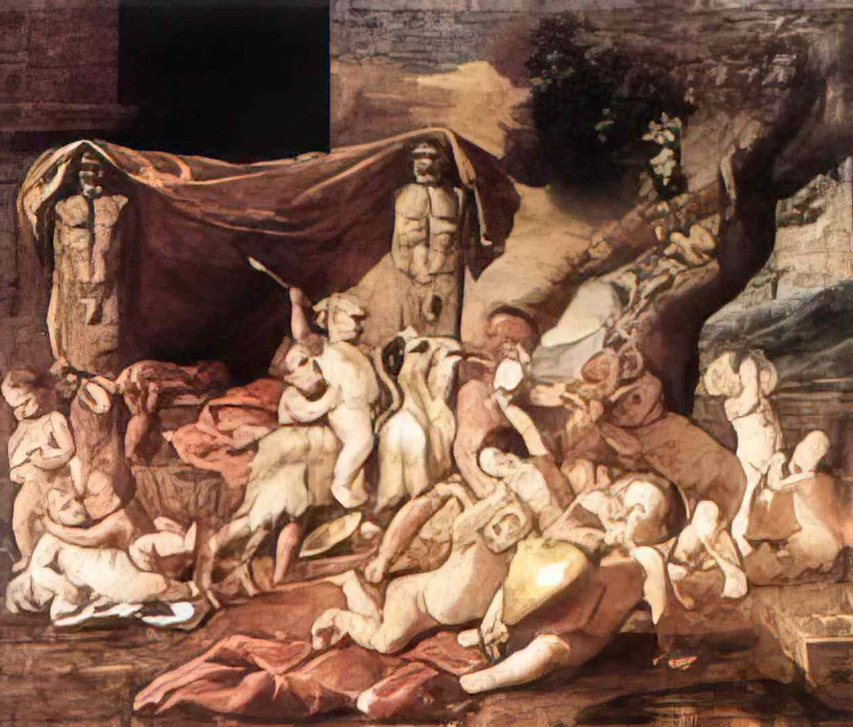 Nicolas Poussin bacchanal of putti 1626 Art A4 Photo Print