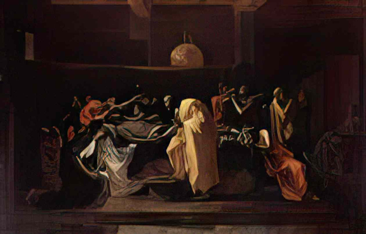 Nicolas Poussin extreme unction 1639 Art A4 Photo Print