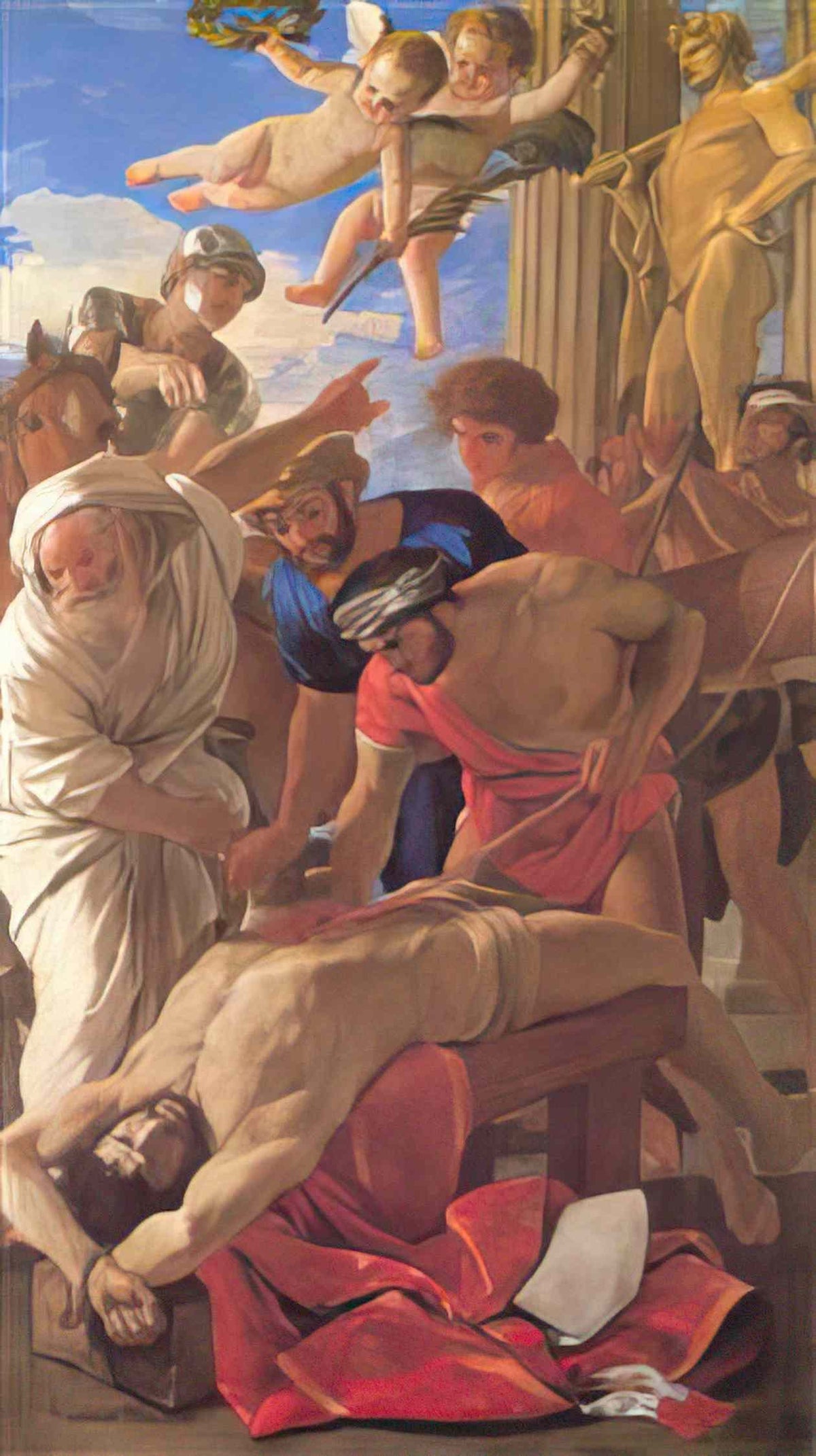 Nicolas Poussin martyrdom of st erasmus 1628 Art A4 Photo Print