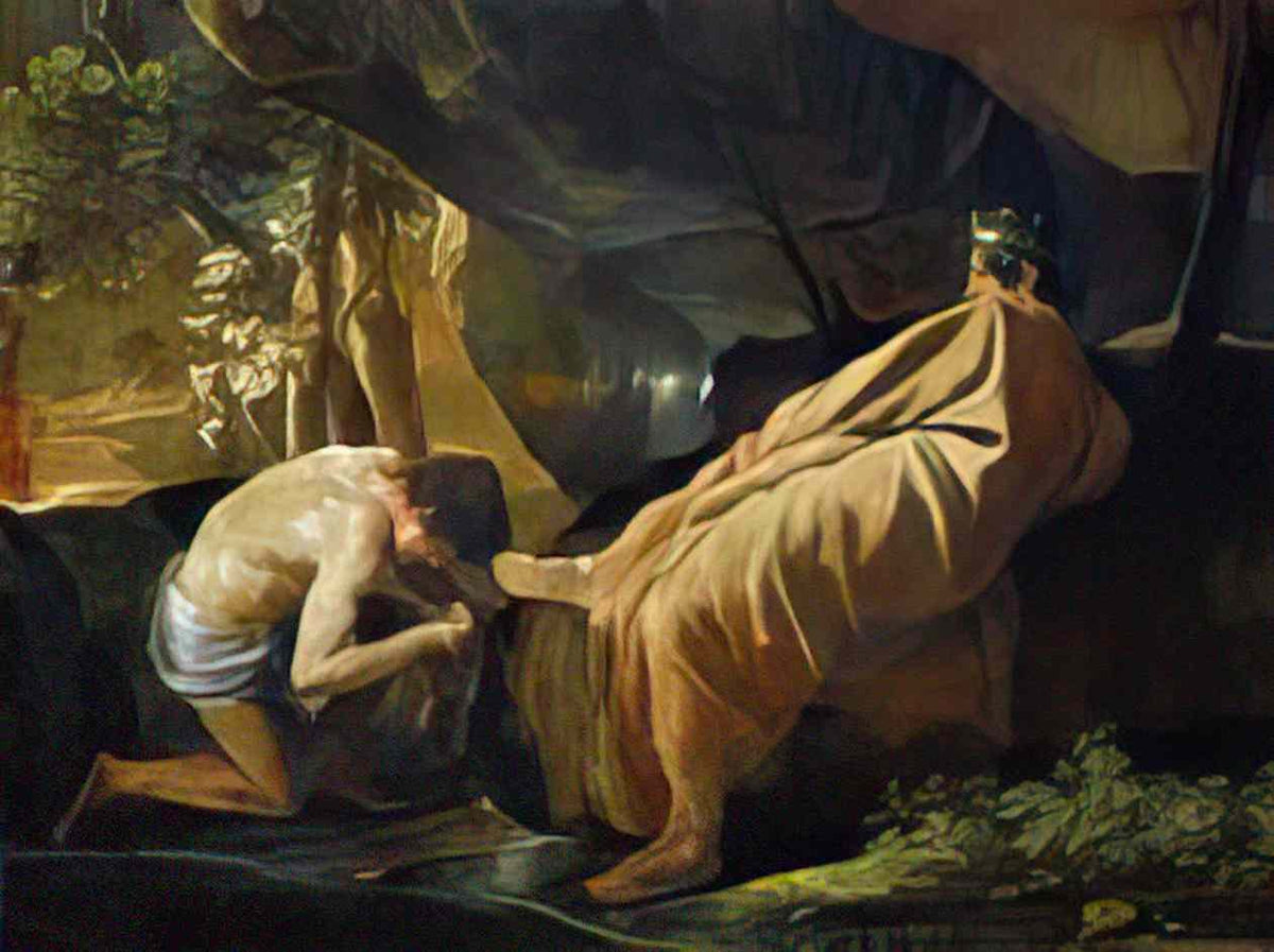 Nicolas Poussin midas washing at the source of the river pactolus Art A4 Photo Print