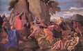 Nicolas Poussin moses striking water from the rock 1649 Art A4 Photo Print