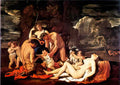 Nicolas Poussin nurture of bacchus 1635 Art A4 Photo Print