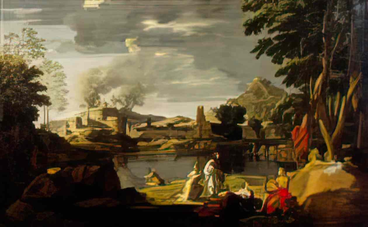 Nicolas Poussin orpheus and eurydice 1648 Art A4 Photo Print