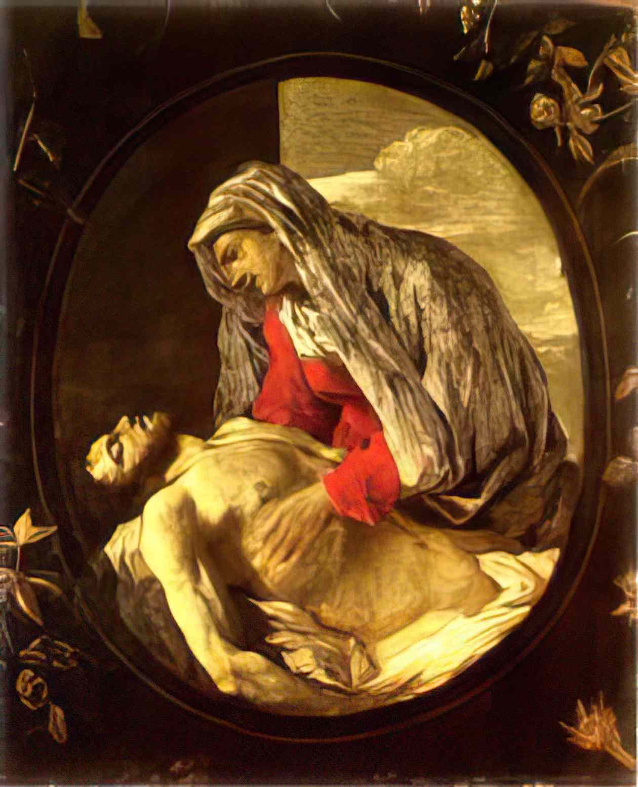 Nicolas Poussin pieta 1627 Art A4 Photo Print