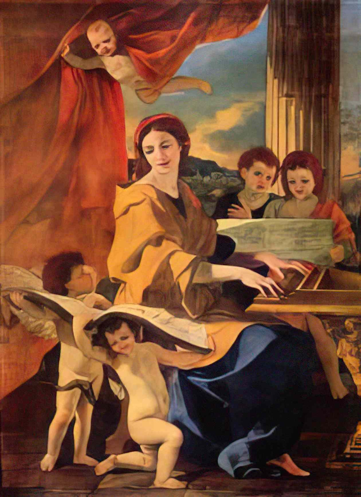 Nicolas Poussin st cecilia 1628 Art A4 Photo Print