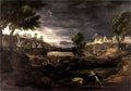 Nicolas Poussin stormy landscape with pyramus and thisbe 1651(1) Art A4 Photo Print