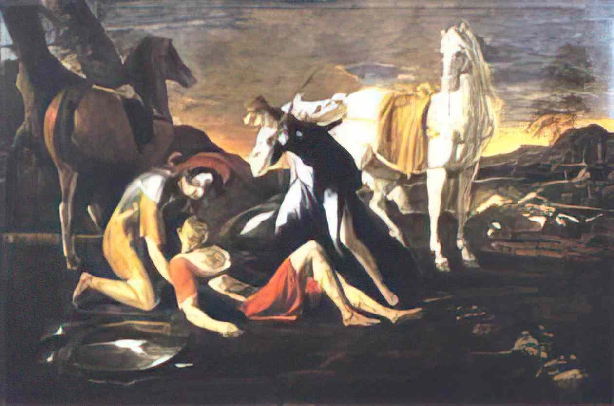 Nicolas Poussin tancred and erminia Art A4 Photo Print