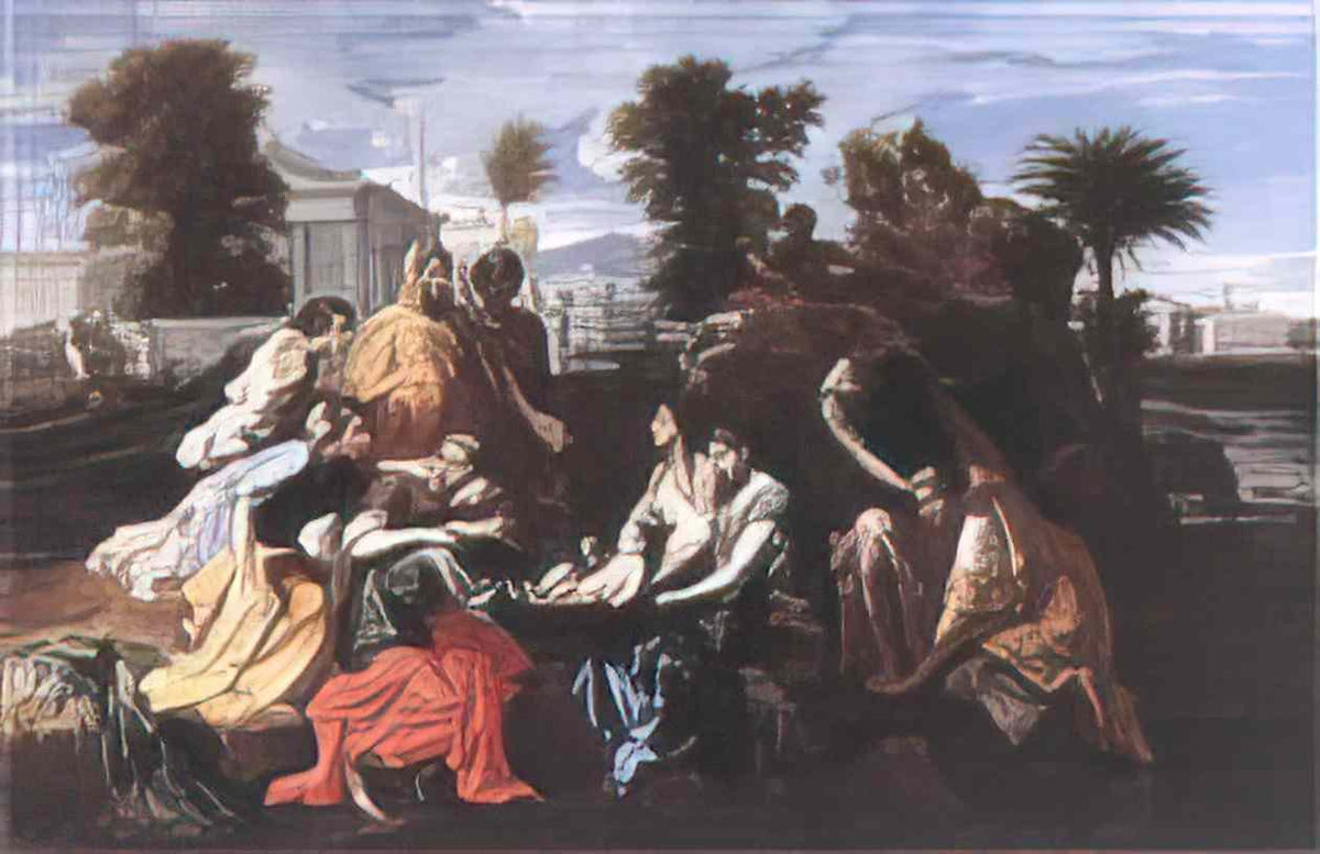 Nicolas Poussin the finding of moses 1651 Art A4 Photo Print
