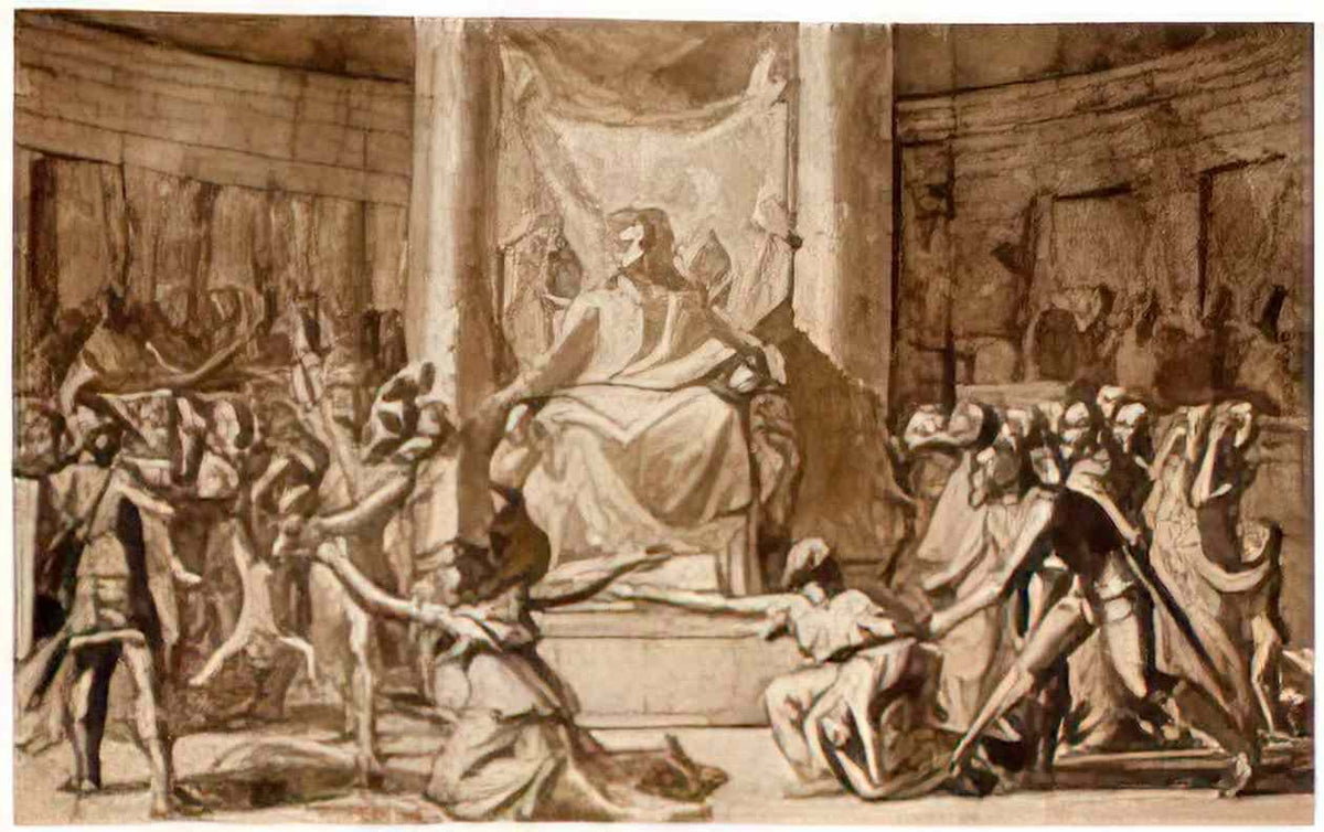 Nicolas Poussin the judgement of solomon 1648 Art A4 Photo Print