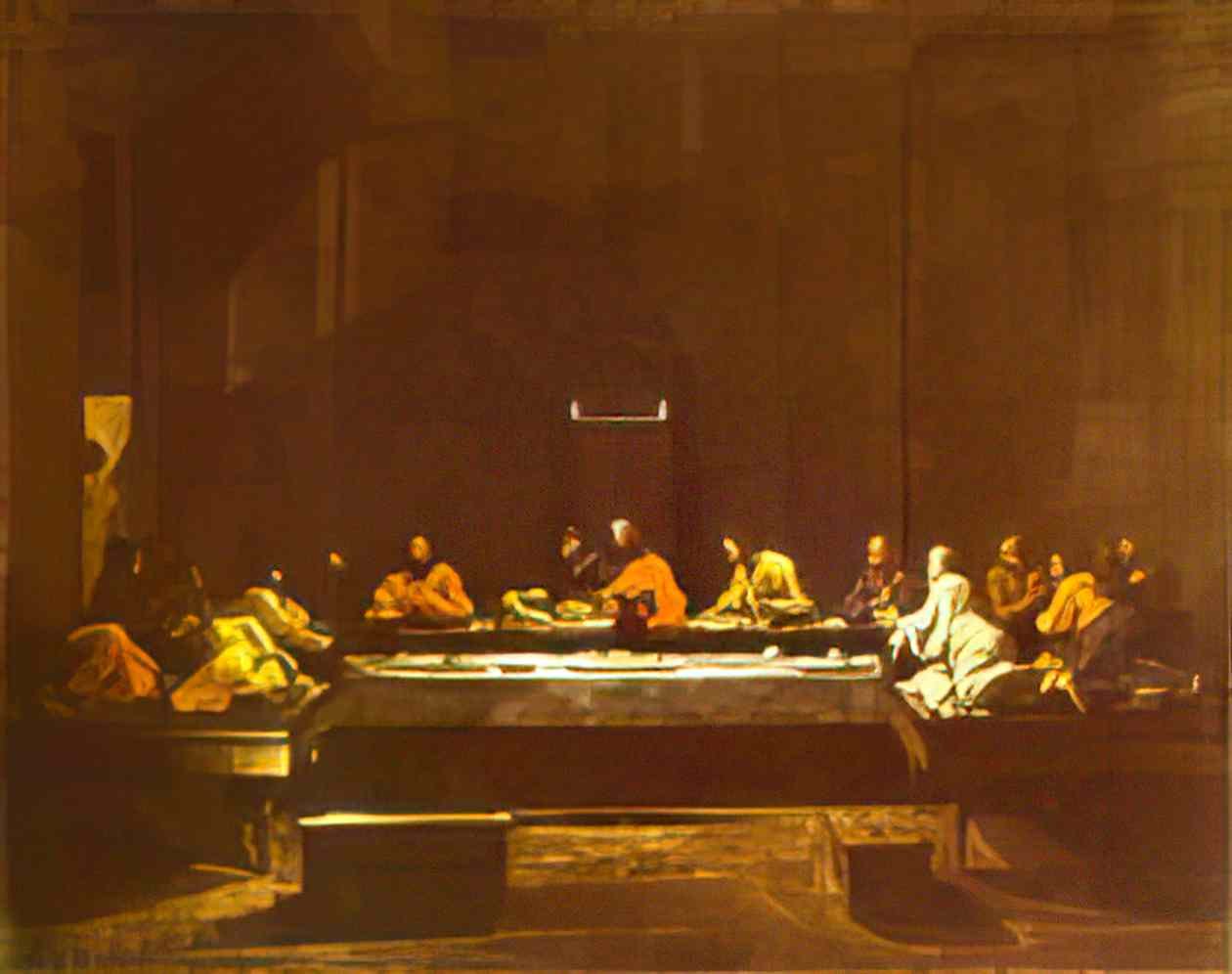 Nicolas Poussin the last supper 1649 Art A4 Photo Print