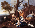 Nicolas Poussin the nurture of jupiter Art A4 Photo Print