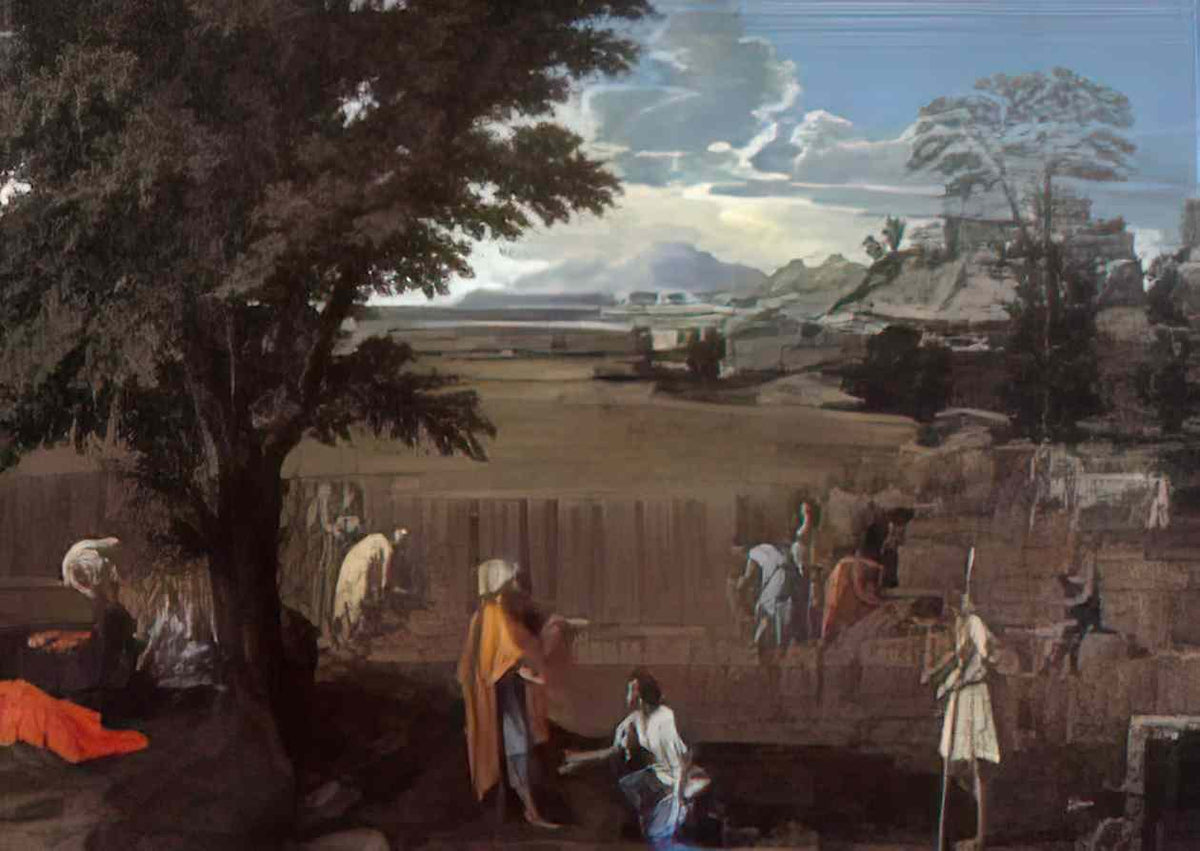 Nicolas Poussin the summer ruth and boaz 1664 Art A4 Photo Print