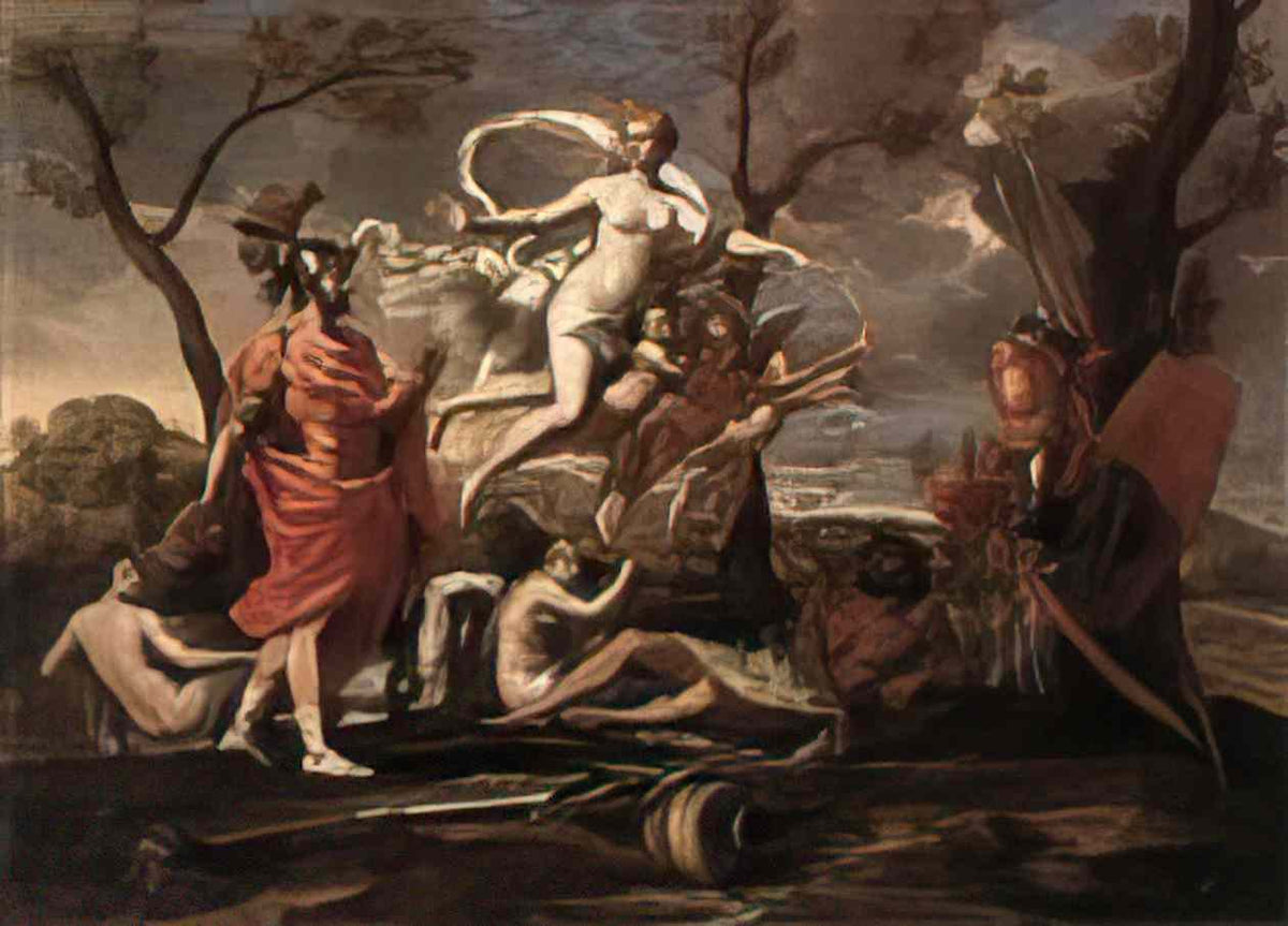 Nicolas Poussin venus presenting arms to aeneas 1639 Art A4 Photo Print