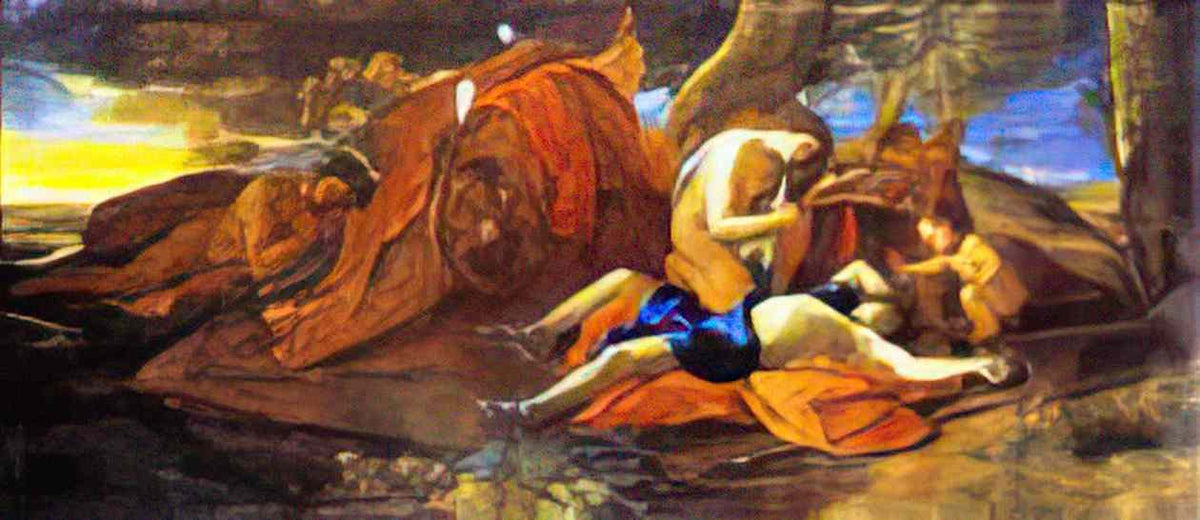 Nicolas Poussin venus weeping over adonis Art A4 Photo Print