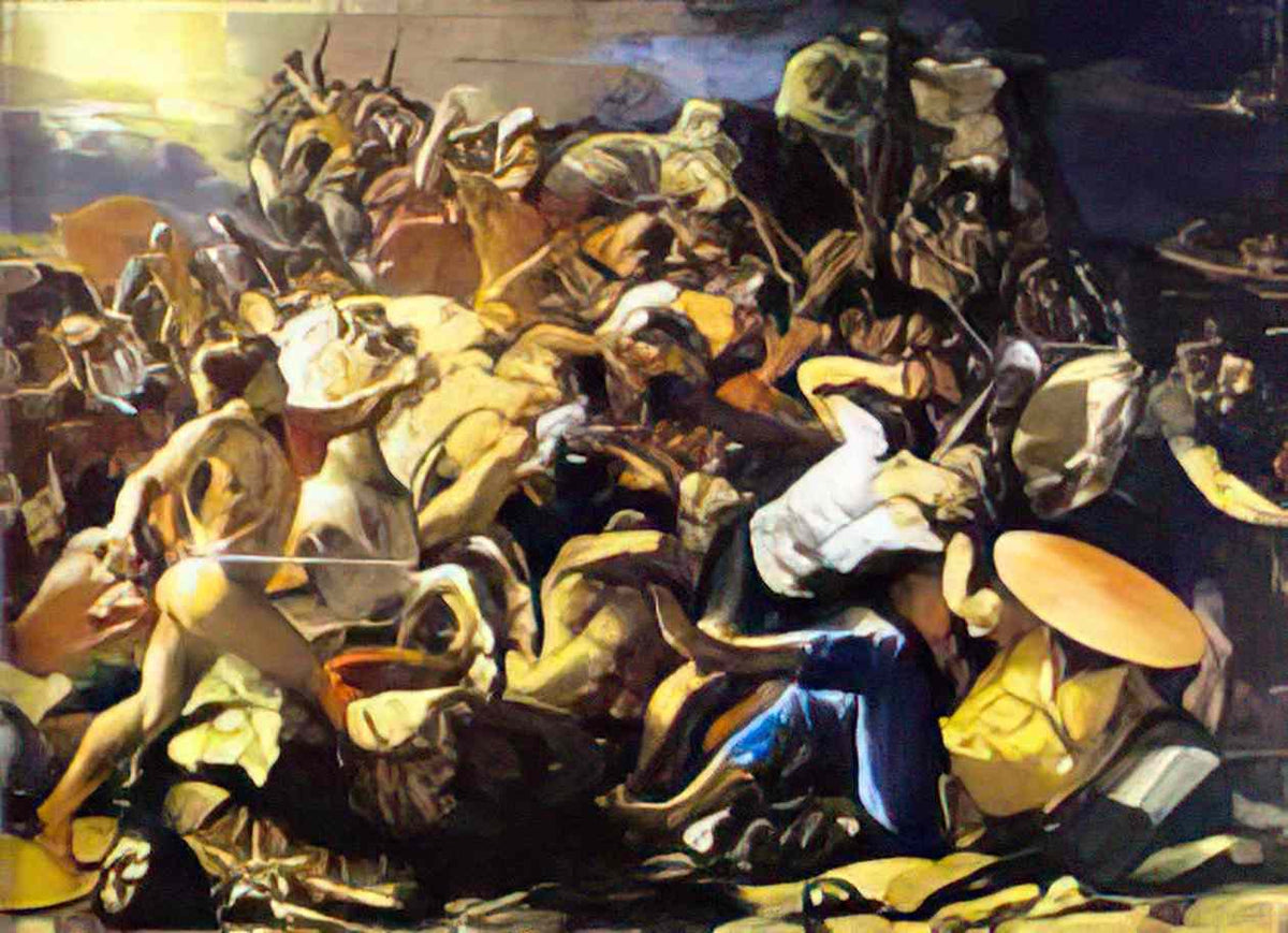 Nicolas Poussin victory of joshua over amorites 1626 Art A4 Photo Print