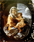 Nicolas Poussin virgin and child 1627 Art A4 Photo Print